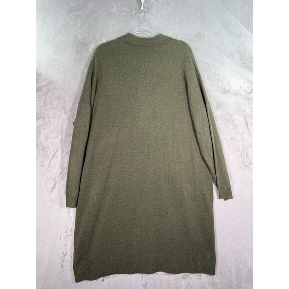 Madewell Women Item NB860 Olive Green Long-Sleeve Polo Sweater Dress XXL NWT - Picture 7 of 11